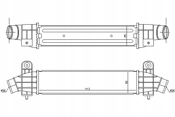 фото №14, Радиаторов интеркулер nissens 96702