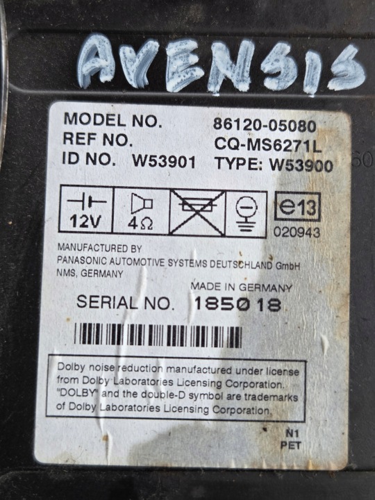 фото №7, Avensis t25 rav4 магнитола cd + кассета 86120-05080