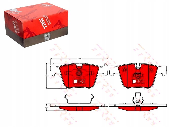 фото №1, Комплект гальмівні колодки гальмівних trw 1644201020 a 37604