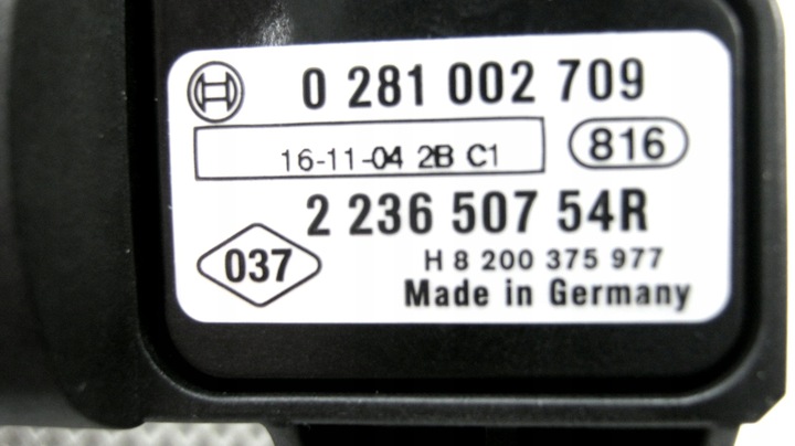 фото №5, Датчик тиску наддув megane ii 1.9 dci