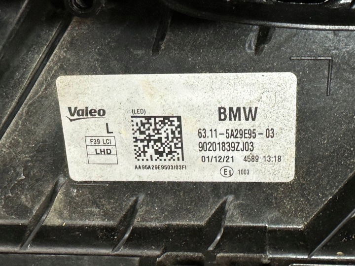 фото №7, Bmw x3 f39 рестайлінг фара повний led ліва перед передня 5a29e95