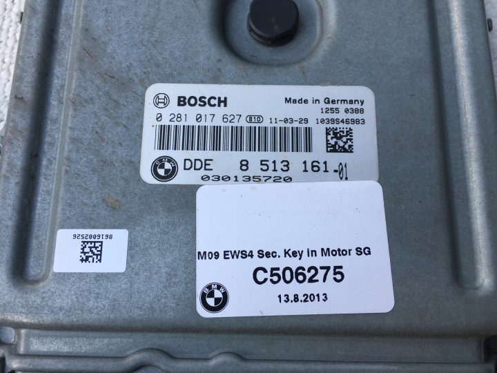фото №11, Блок управления двигателем (ecu) cas4 ключ n57d30 n57 3.0d bmw