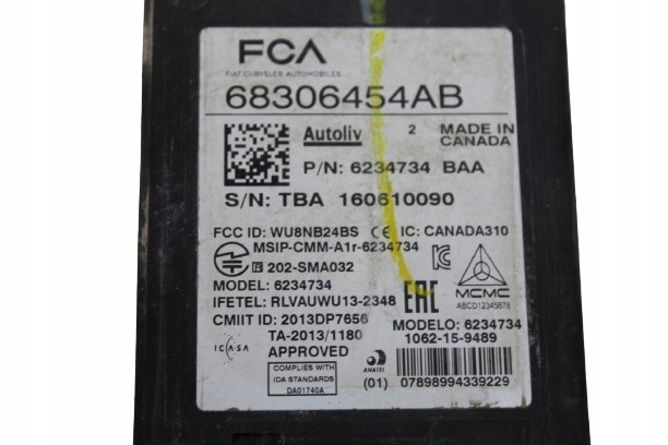 фото №15, Chrysler pacifica 17- датчик мертвого pola blind 68306454ab