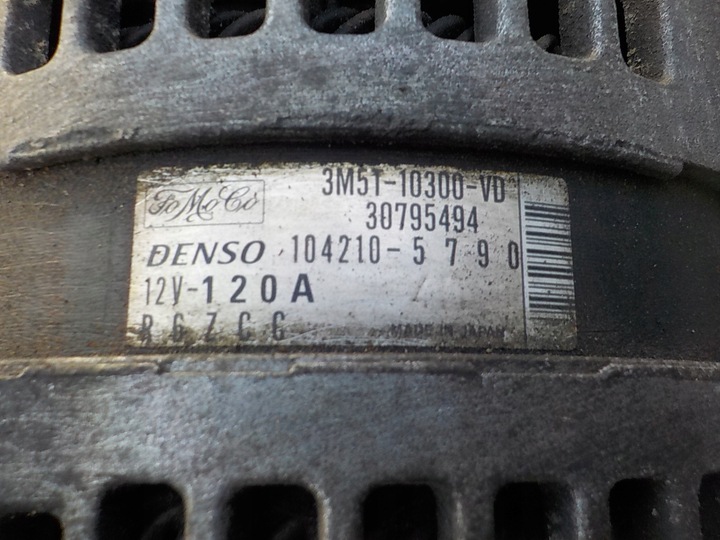 фото №6, Ford focus mk2 1.8 16v qqdb генератор 3m5t-10300-vd