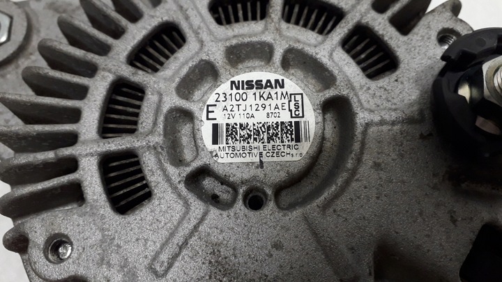 фото №8, Nissan juke 1.6 генератор 110a 231001ka1m