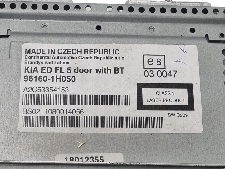 фото №10, Радио автомобильные kia ceed рестайлинг ed 2011 96160-1h050