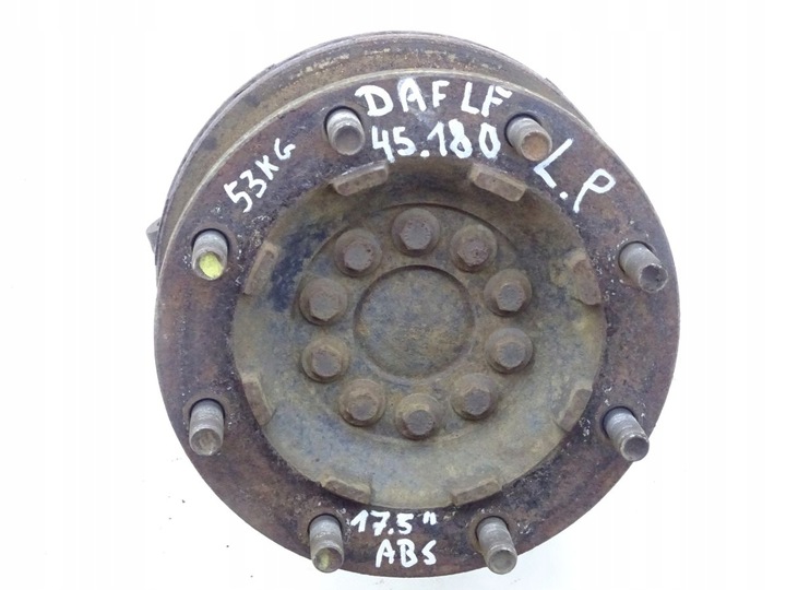 фото №1, Daf lf 45 55 06-13 поворотна опора ступиця лівий перед 17,5 8 гвинт / тип 2