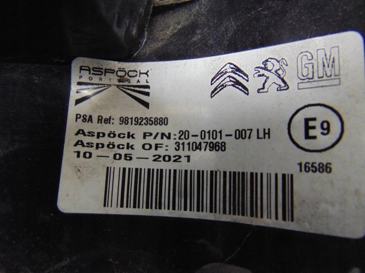 фото №10, Фара ліва зад citroen berlingo iv opel combo e 9819235880 європа оригінал