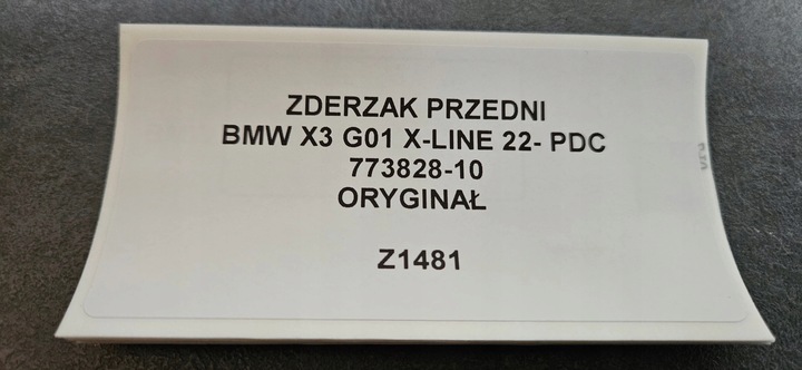 фото №12, Бампер переднее bmw x3 g01 x-line 22- pdc оригинал 773828-10