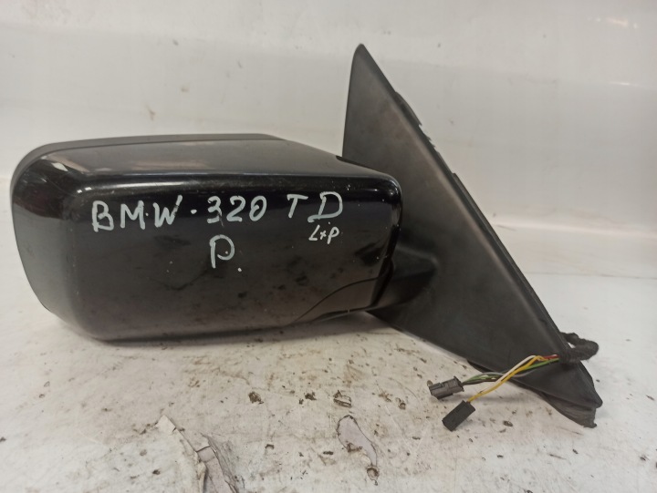 фото №10, Bmw e46 320td зеркало правое чёрные 2pin + 5pin