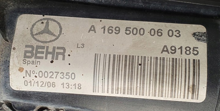 фото №6, Радіаторів води mercedes w169 1.5 a1695000603