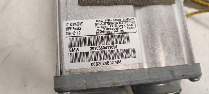 фото №11, Подушки air bag ремені датчик bmw e83 x3 2,0d