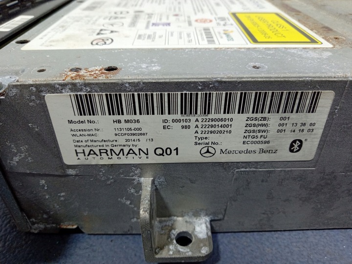 фото №6, Mercedes s клас w222 тюнер радіо навігації ntg5 a2229006010