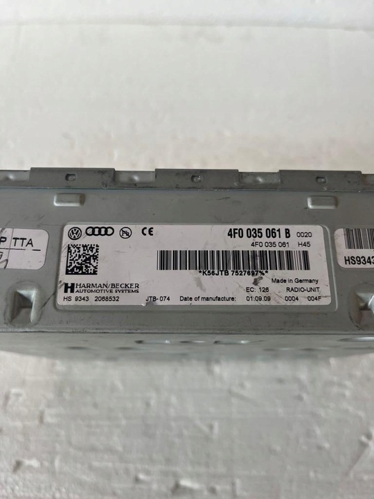 фото №1, Модуль тюнер радіо audi 4f0035061b