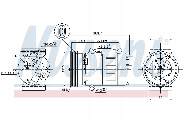 фото №13, Компрессор кондиционера nissens 89072 pl dystrybucja