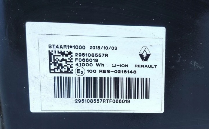 фото №8, Батарея тяговий акумулятор склад energii 41kw renault zoe i 295108557r