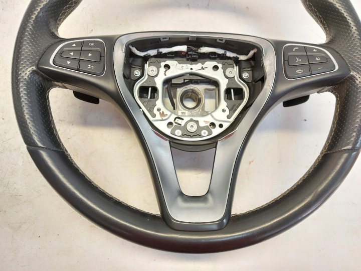 фото №6, Mercedes w447 vito v220d руль кожаный оригинал лепестки aut a0004608203