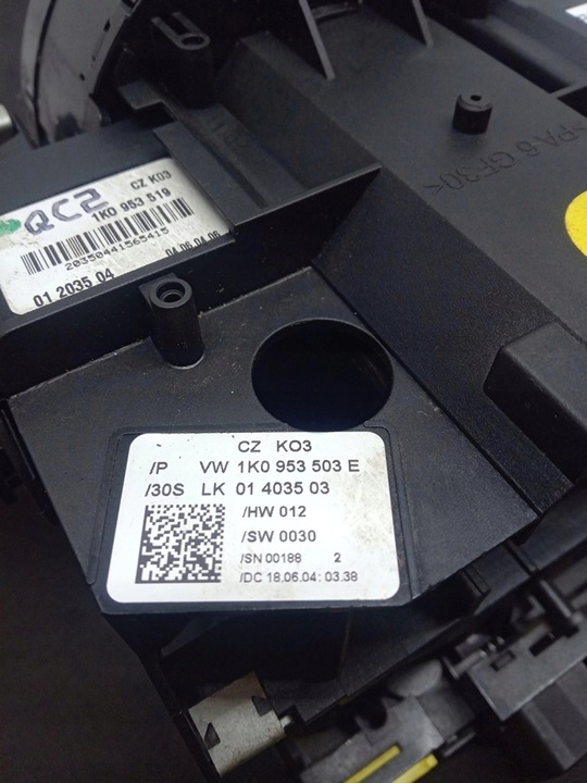 фото №10, Перемикач комбінований vw golf v 1k0953503e