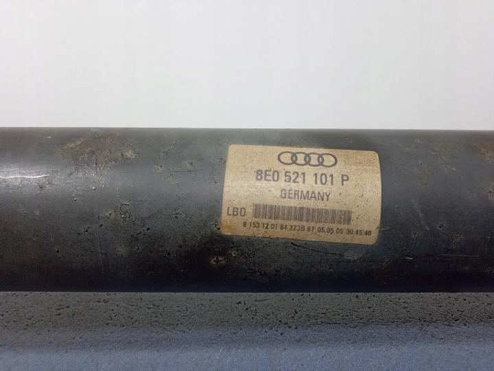 фото №4, Audi a4 b7 2.0 tfsi quattro tiptronic вал привідний 8e0521101p