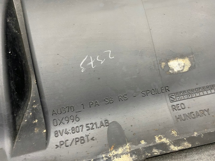 фото №9, Audi a3 rs3 s3 рестайлинг 8v4 накладка бампера зад 16-