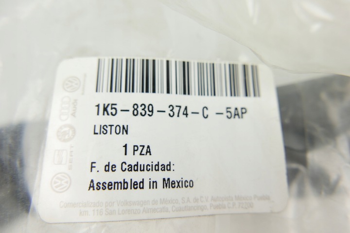 фото №5, Планка прокладка двері vw jetta 1k5839374c нова