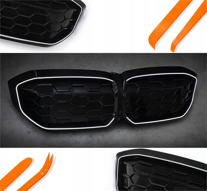 фото №1, Led решітка решітка радіатора решітки радіатора bmw i3 22-23 чорний блиск діамант iconic голова