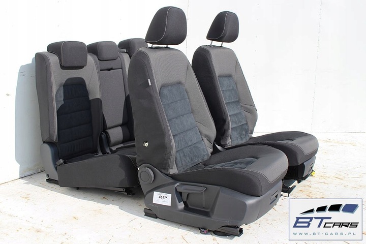 фото №5, Vw golf 7 sportsvan сиденья комплект сидений сидений сиденье сиденье обивка