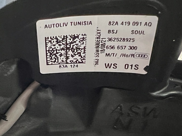 фото №8, Руль автомобильная audi rs3 s3 a3 8y rsq3 q3 83a 82a419091aq новая