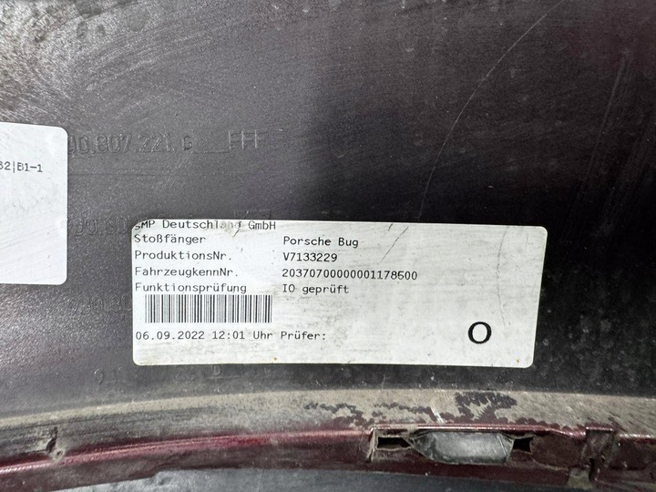 фото №9, Бампер перед porsche taycan 9j1 1j0807221g mkap90