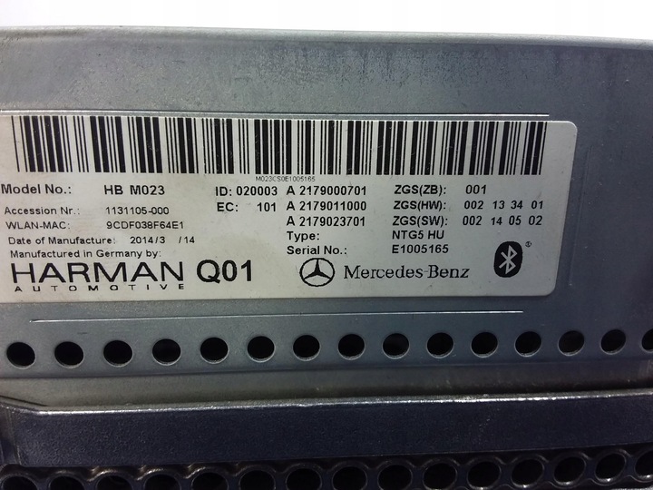 фото №6, Mercedes s w222 радио навигация команд ntg5 a2179000701