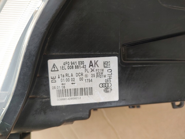 фото №10, Фара лампа передня перед права audi a6 c6 ксенон 4f0941030ak європа