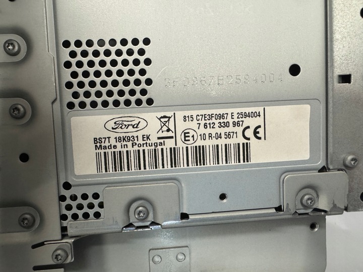 фото №5, Радио навигация ford mondeo mk4 рестайлинг комплект код cs7t-14d212ag bs7t18k931ek
