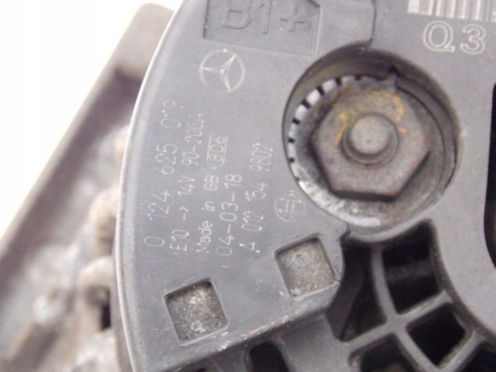 фото №5, Генератор mercedes w211 2.7 cdi 0124625019 a0121549802