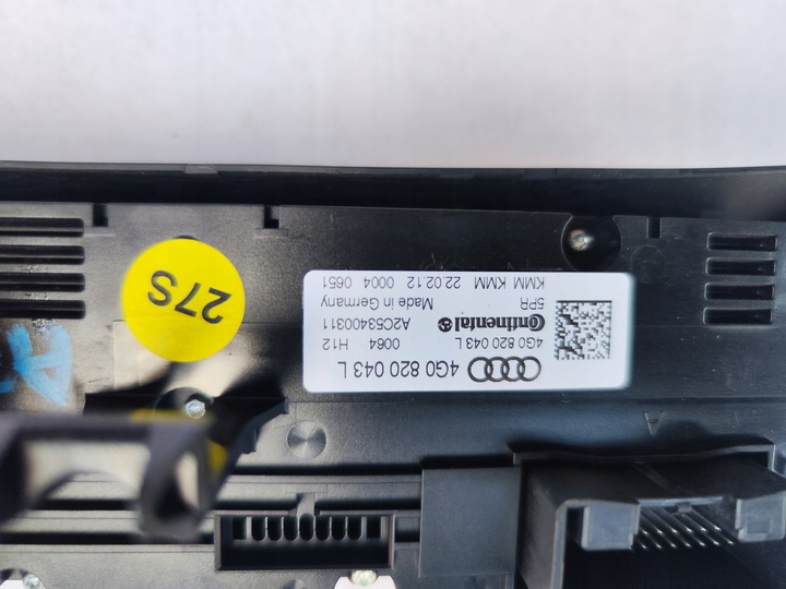 фото №6, Панель повітропровід кондиціонера audi a7 4g 4g0820043l