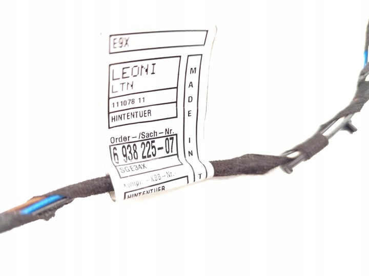 фото №7, Bmw 3 серия жгут провод дверь задних зад левый 2011 салон 4/5dr 320d