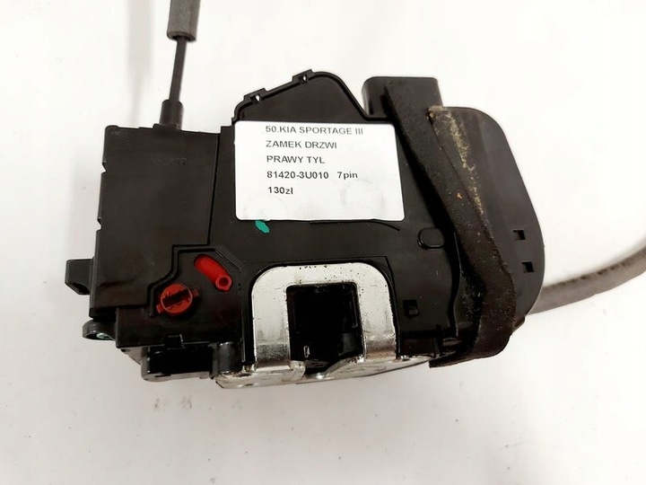 фото №7, Kia sportage iii замок дверь правый зад 81420-3u010 7 pin