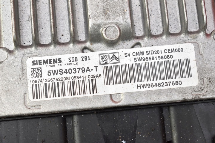 фото №6, Блок управления компьютер двигателя 9658198080 peugeot 407 2.7 hdi 205 km 04-11