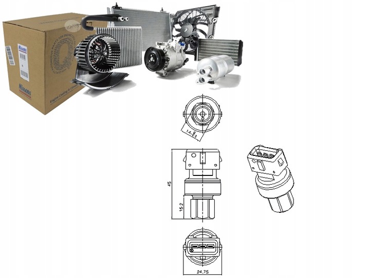 фото №15, Nissens 301067 переключатель давлений, кондиционер