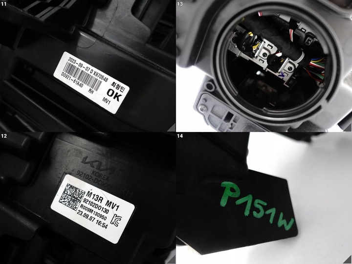 фото №12, Kia ev9 ev 9 23- лампа полный led правая перед европа 92102-d0130