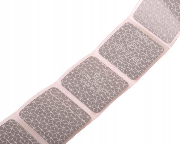 фото №1, Лента отражающая konturowa w segmentach белая 1m bieżący