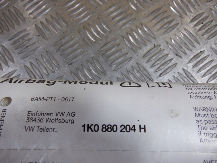 фото №7, Vw golf plus подушка безопасности подушка пассажира 1k0880204h