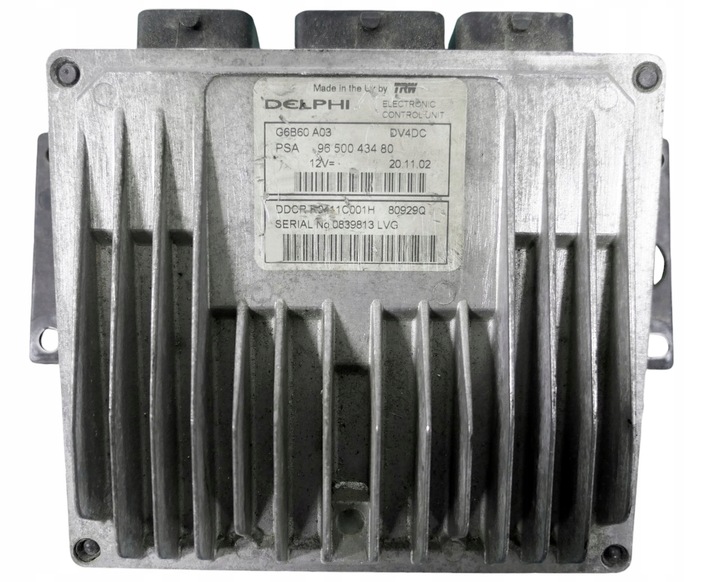 фото №1, Блок керування двигуна citroen c3 1.4hdi 9650043480 80929q + програмування