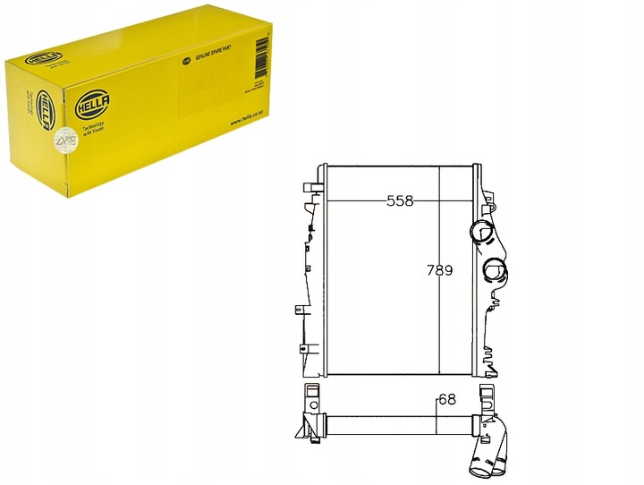 фото №1, Hella интеркулер радиаторов воздуха doładowujące