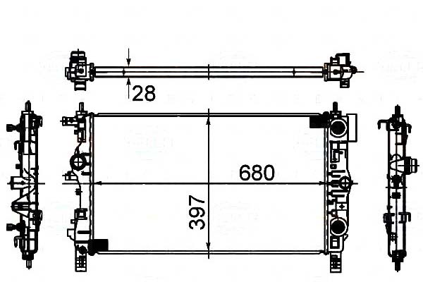 фото №1, Behr hella радиаторов воды opel astra gtc j 1.4