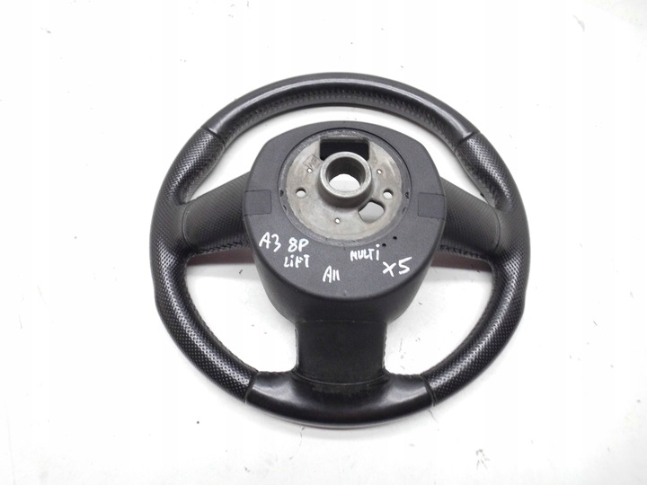 фото №11, Кермо audi a3 8p рестайлінг s line 3-спицева шкіра мультифункція оригінал