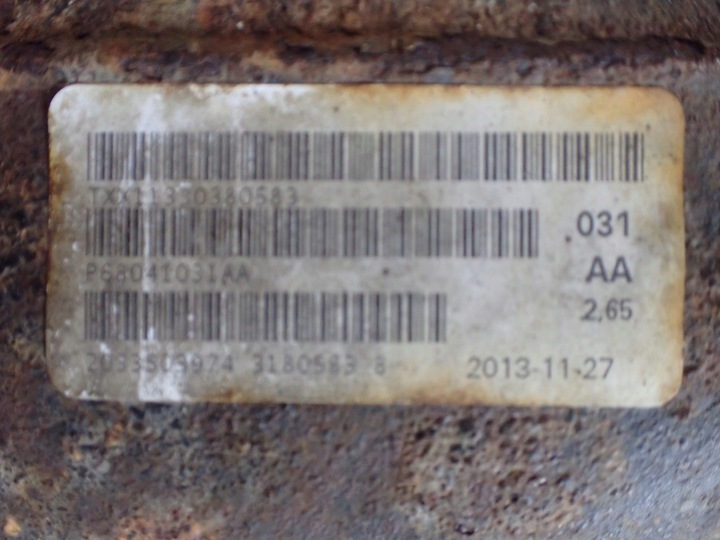 фото №9, Диференціал міст зад dodge charger ii gen vi 3.6 2014 p68041031aa 6958