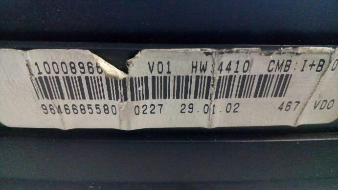 фото №8, Спидометр citroen picasso 2,0 hdi 2002r. 9646685580