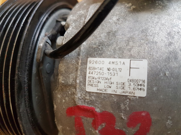 фото №8, Renault nissan компрессор кондиционера 92600-4ms1a