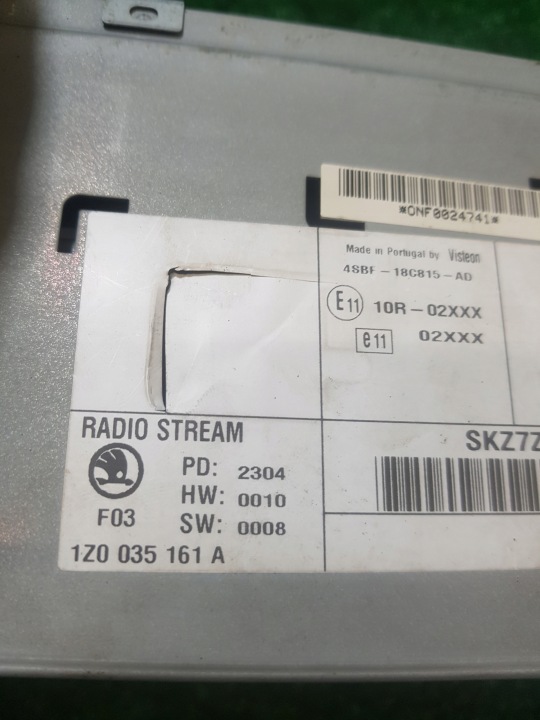 фото №9, Магнітола заводські cd skoda octavia 2 1z0035161a 4sbf-18c815-ad