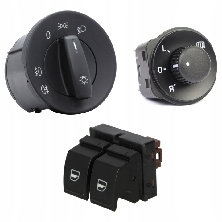 фото №1, Переключатели стекло света зеркал skoda octavia 2